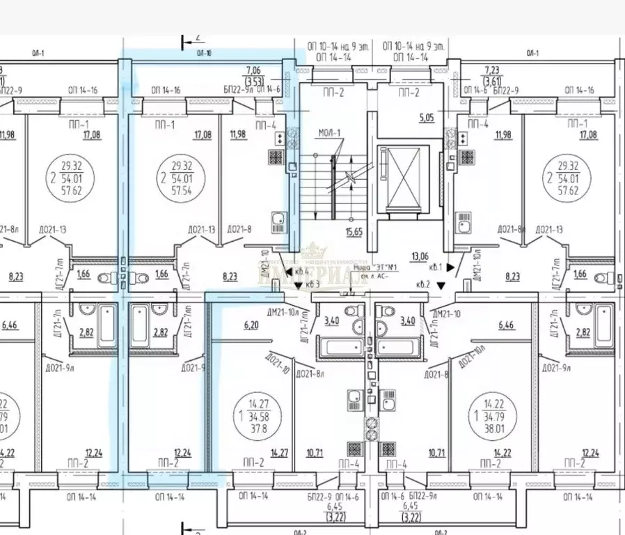 2-к кв. Марий Эл, Йошкар-Ола ул. Йывана Кырли, 31В (57.54 м) - Фото 2