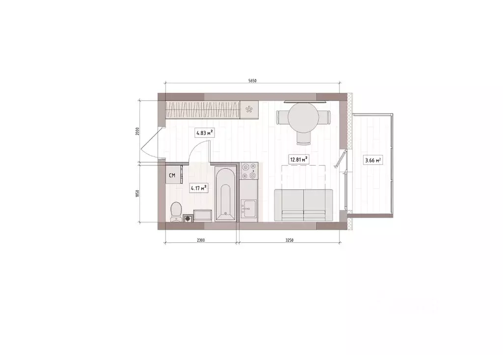 Студия Кемеровская область, Кемерово Уютный Квартал жилой комплекс ... - Фото 1