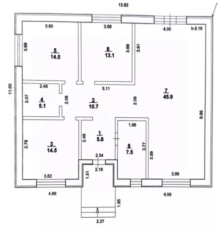 Дом в Башкортостан, Стерлитамакский район, Красноярский сельсовет, с. ... - Фото 2