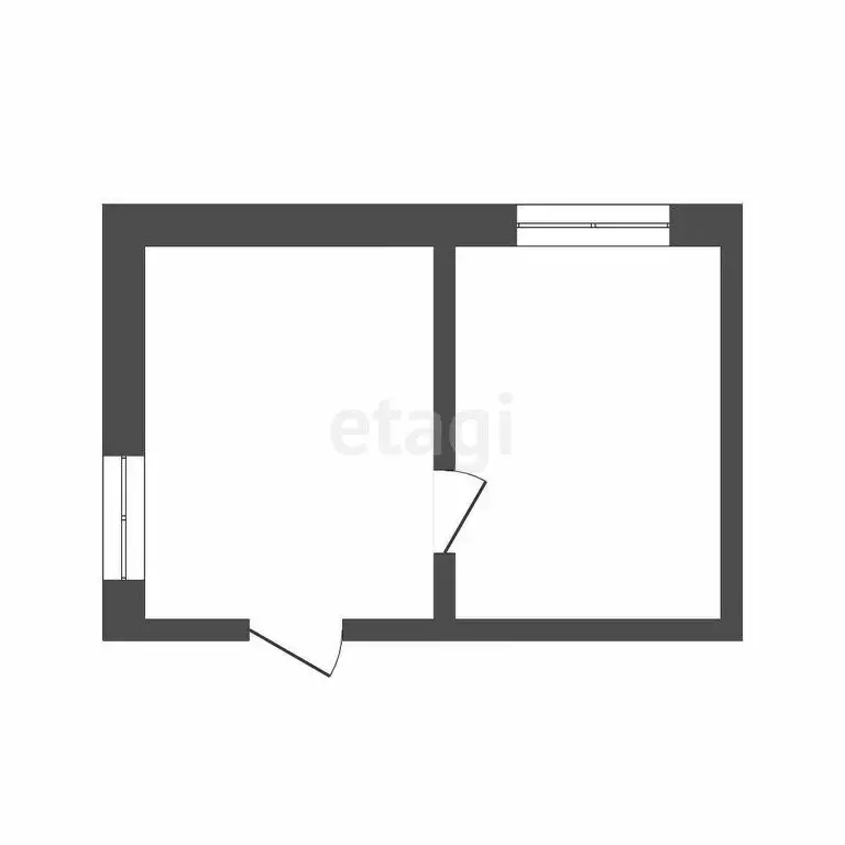 1к в 2-комнатной квартире (20 м) - Фото 1