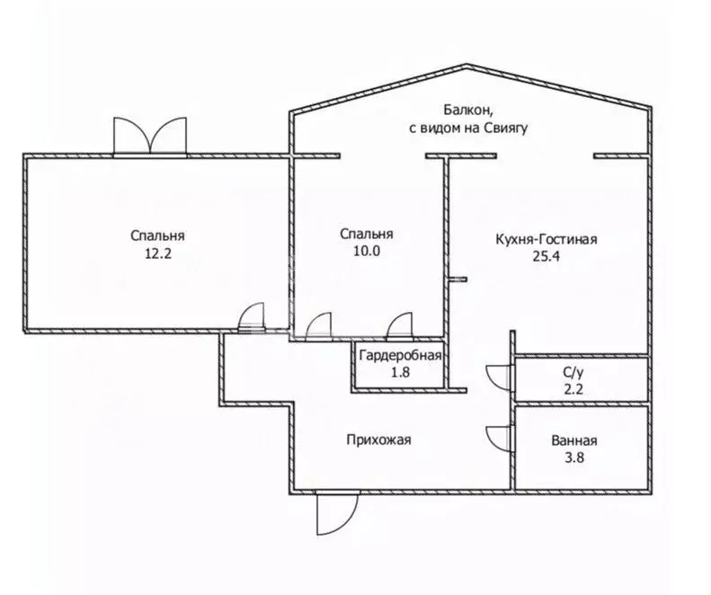 2-к кв. Ульяновская область, Ульяновск ул. Набережная реки Свияги, 81 ... - Фото 2