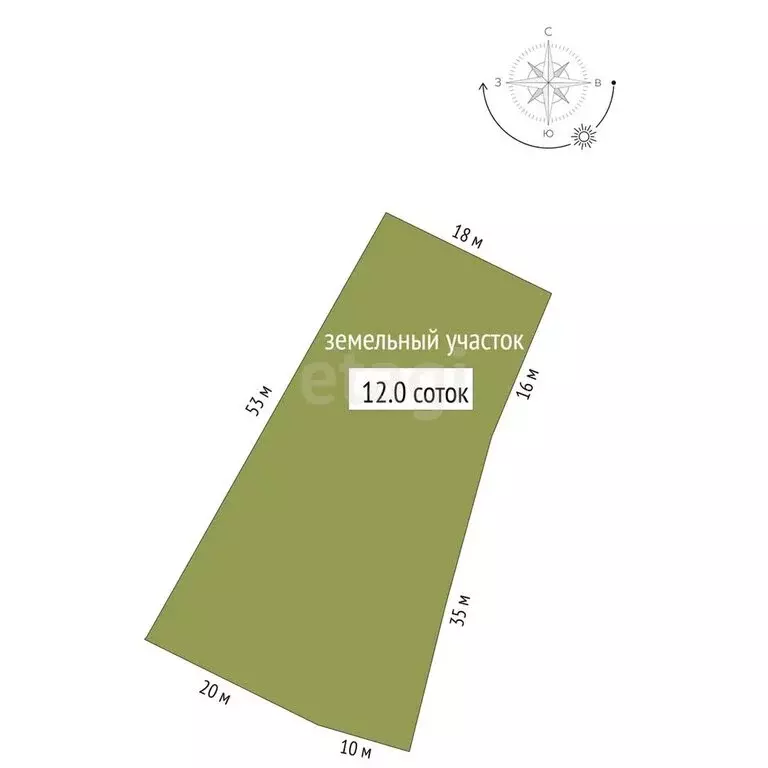 Участок в Искитим, Береговая улица (12 м) - Фото 0