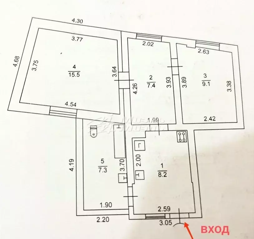 Дом в Крым, Саки ул. Симферопольская, 5 (65 м) - Фото 1