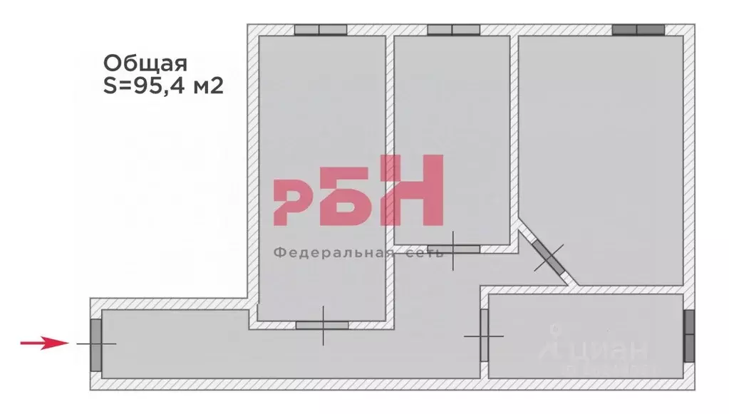 Офис в Тюменская область, Тюмень ул. 50 лет ВЛКСМ, 49с3 (95 м) - Фото 1