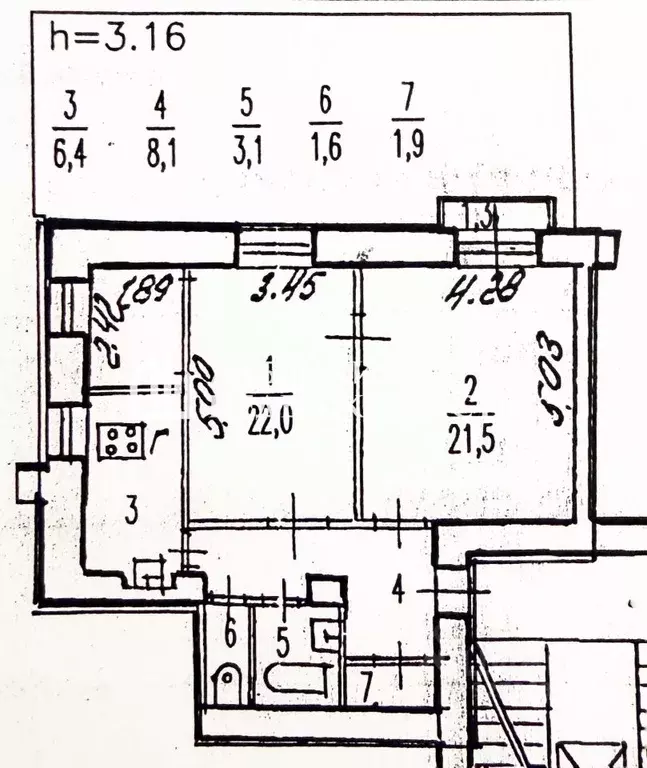 2-к кв. Санкт-Петербург Московский просп., 145 (64.6 м) - Фото 2