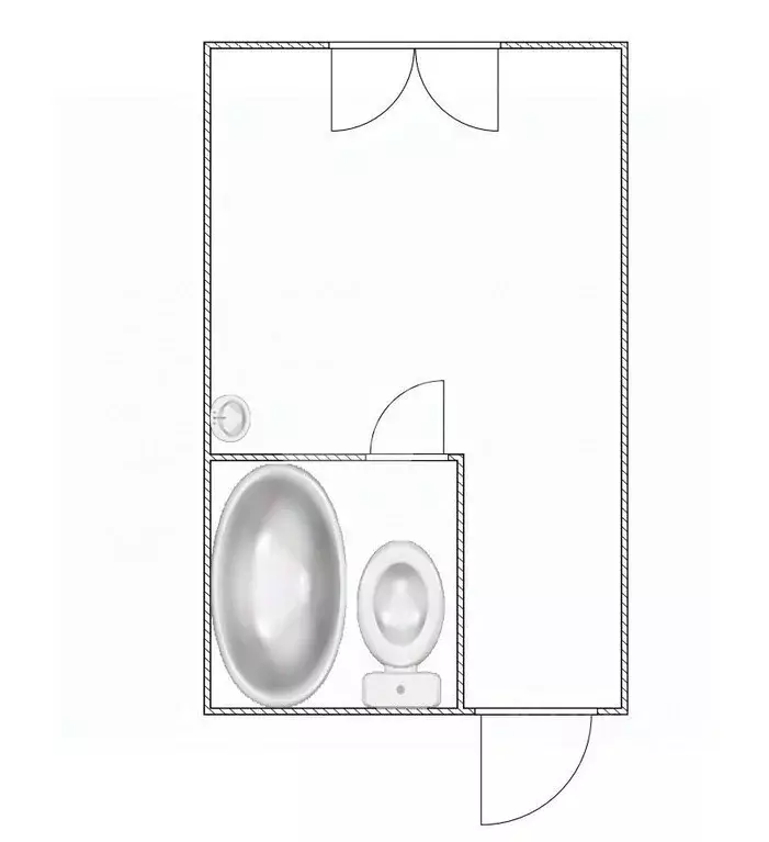 1-к кв. Томская область, Томск Комсомольский просп., 53 (13.0 м) - Фото 2