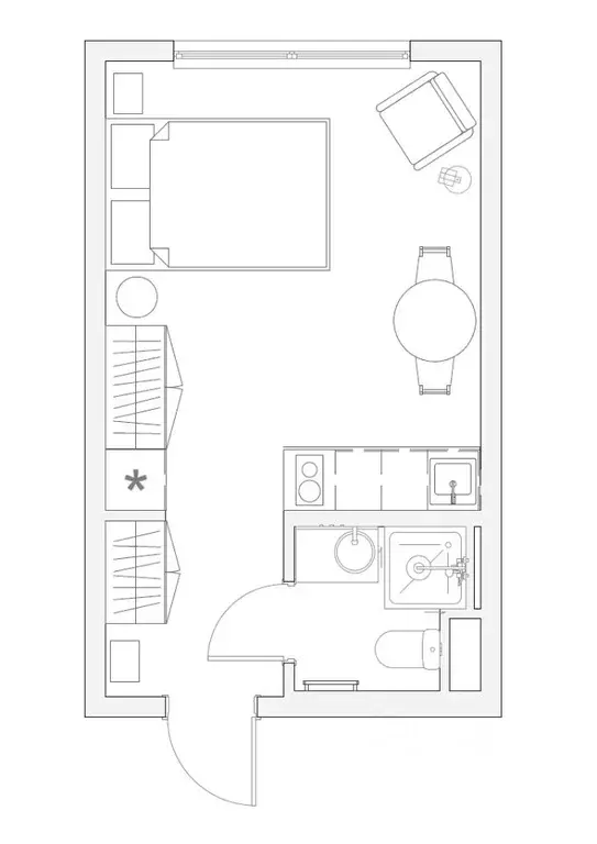 Студия Москва Очаковское ш., 5к3 (21.9 м) - Фото 2