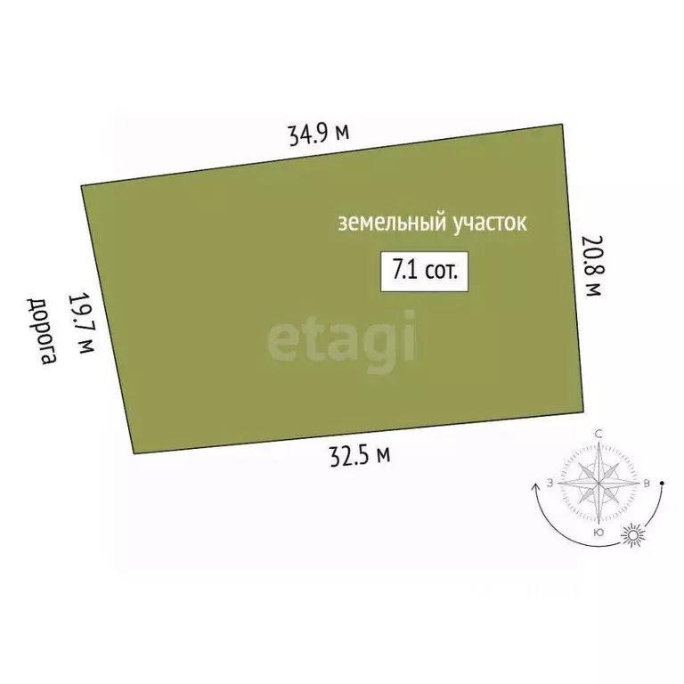 Участок в Тюменская область, Ярковский муниципальный округ, д. Мотуши ... - Фото 2