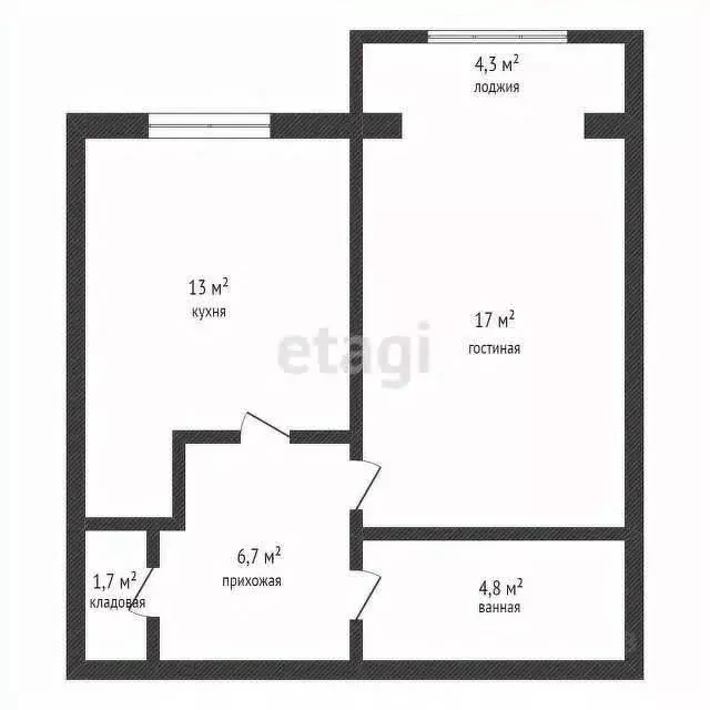 1-к кв. Дагестан, Каспийск просп. М. Омарова, 13 (52.0 м) - Фото 1