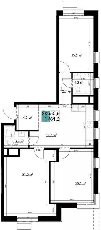 3-комнатная квартира: Одинцово, Можайское шоссе, 98 (81.2 м) - Фото 0