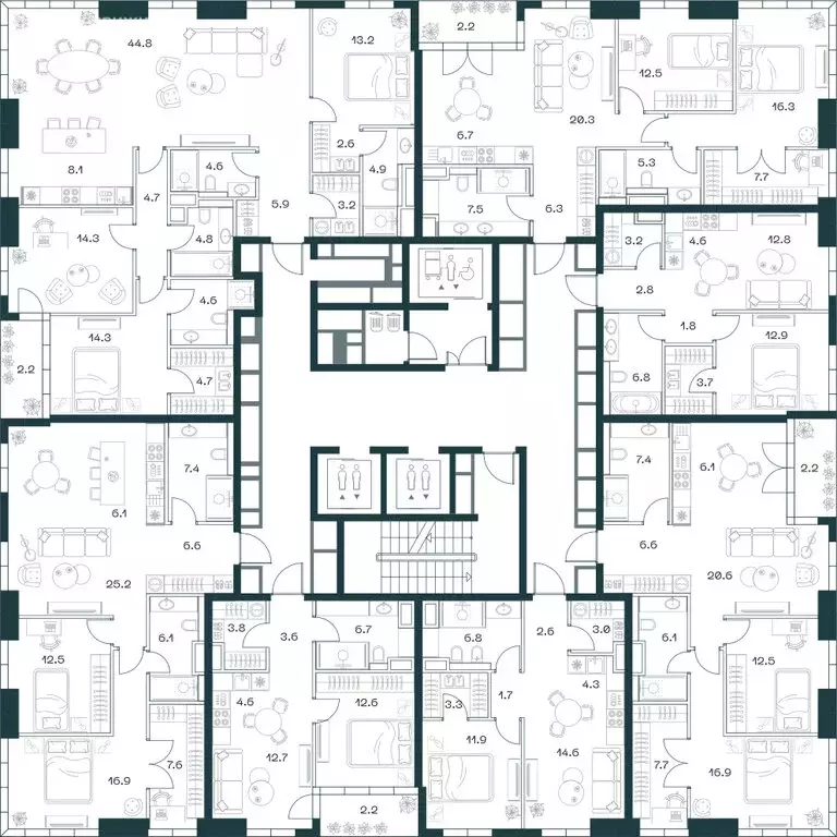 3-комнатная квартира: Москва, 2-й Донской проезд, 10 (86.6 м) - Фото 1