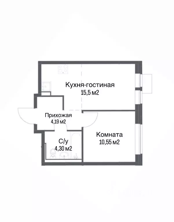 2-к кв. Москва Ленинградское ш., 229Ак1 (34.2 м) - Фото 2