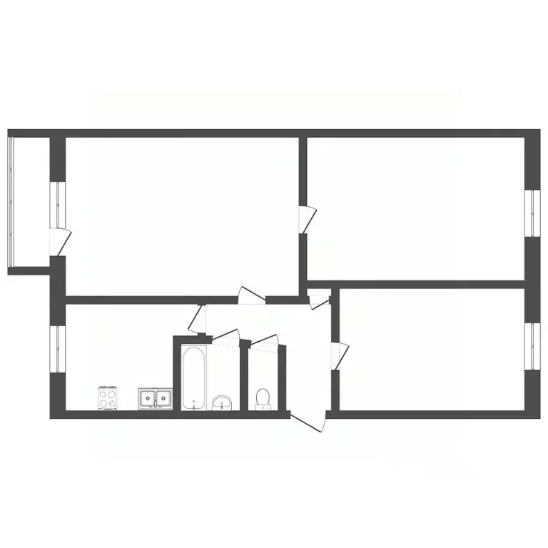 3-к кв. Пермский край, Пермь ул. Александра Матросова, 6 (61.0 м) - Фото 1