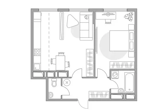 2-комнатная квартира: Долгопрудный, Заводская улица, 1 (49.2 м) - Фото 1
