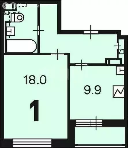 1-комнатная квартира: москва, родниковая улица, 5а (40.8 м) - Фото 0