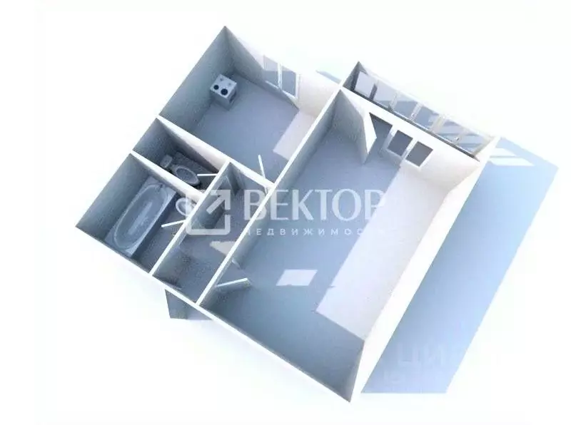 1-к кв. Костромская область, Кострома ул. Ленина, 82 (41.0 м) - Фото 2