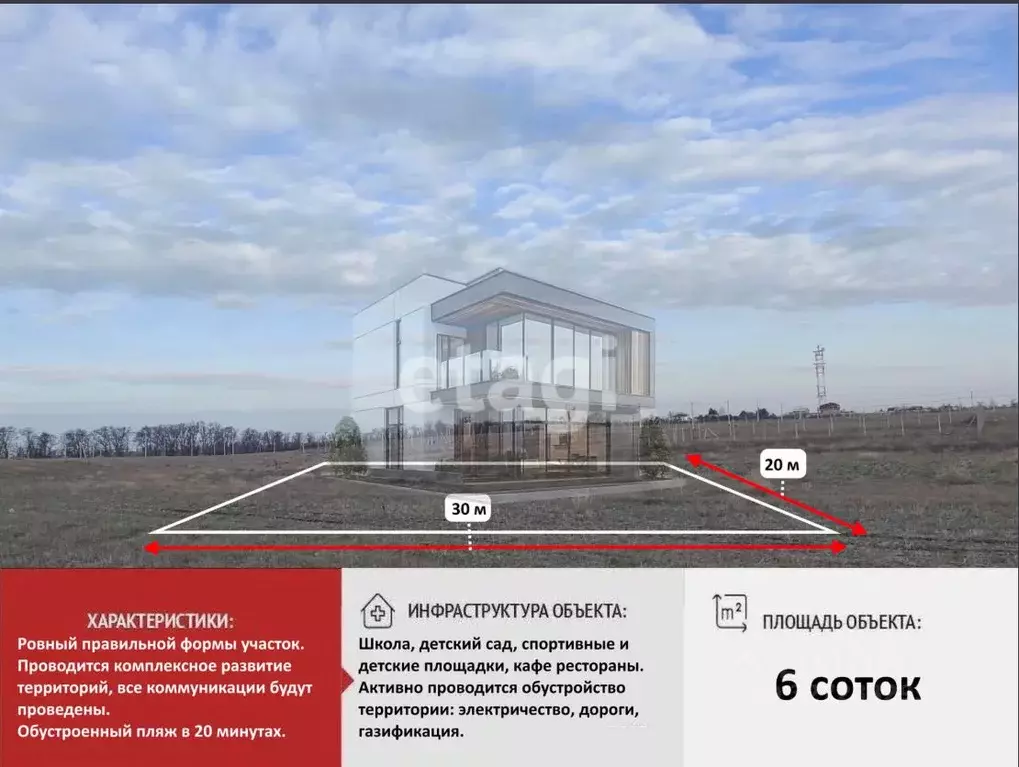 Участок в Крым, Симферопольский район, Николаевка пгт  (6.0 сот.) - Фото 1