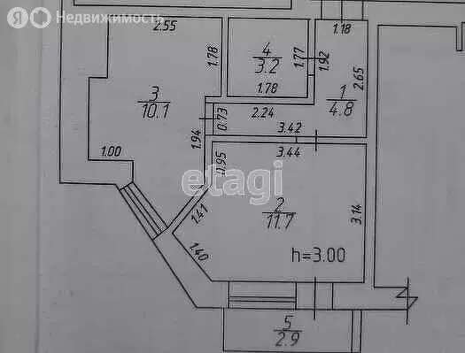 1-комнатная квартира: Анапа, Солнечная улица, 54 (33 м) - Фото 0
