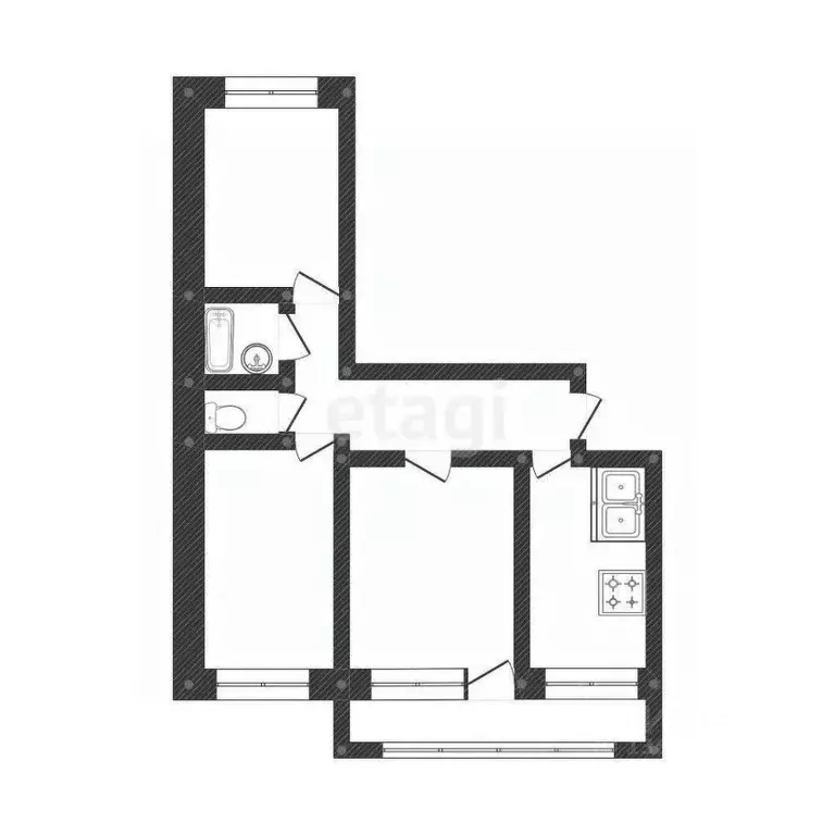 3-к кв. Иркутская область, Иркутск Юбилейный мкр, 10А (72.0 м) - Фото 1