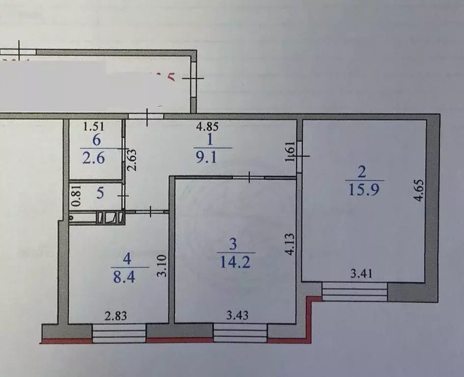 Квартира, 2 комнаты, 51 м - Фото 0