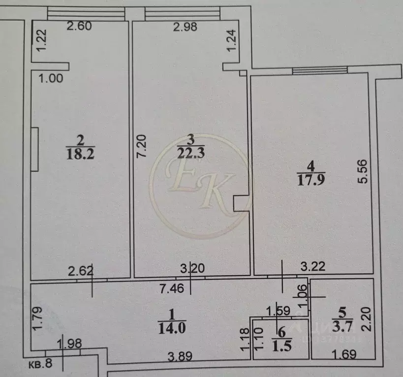 2-к кв. Карачаево-Черкесия, Черкесск Октябрьская ул., 392В (77.6 м) - Фото 2