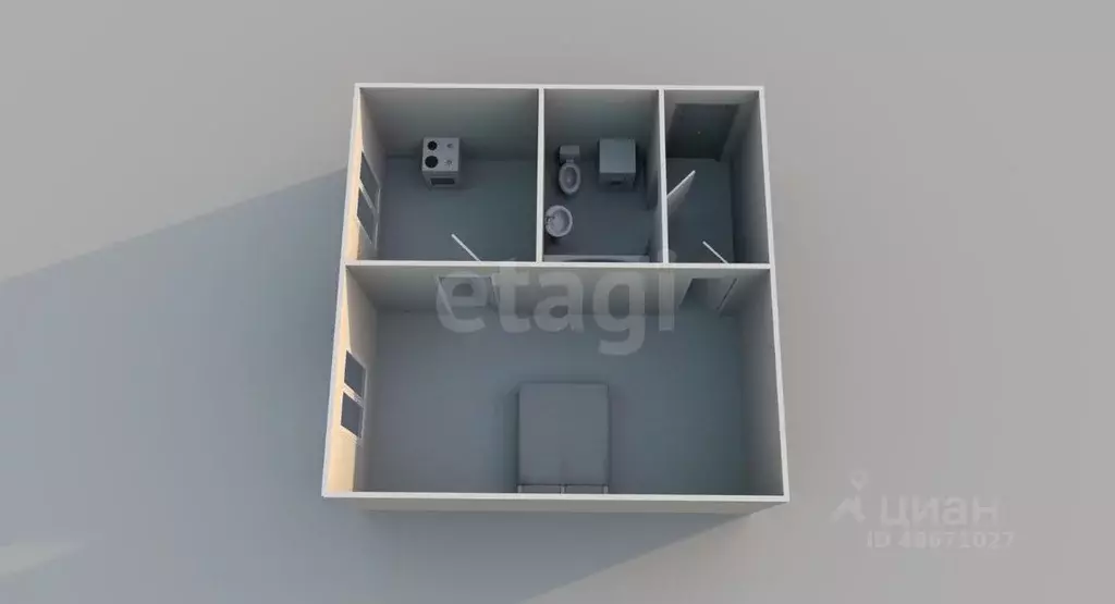 1-к кв. Сахалинская область, Томари Томаринский район, Новая ул., 11 ... - Фото 2