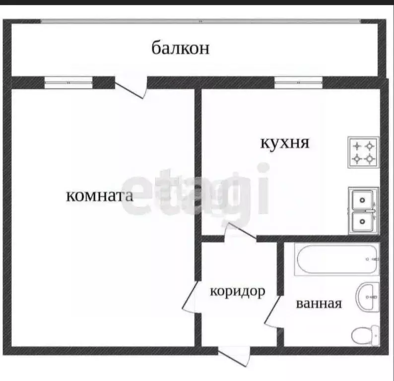 1-к кв. Свердловская область, Нижний Тагил Уральский просп., 31 (40.0 ... - Фото 1