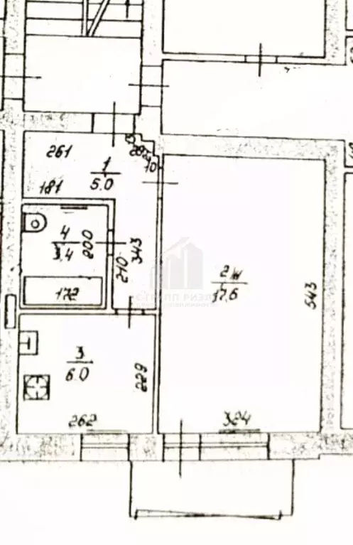 1-к кв. Калининградская область, Калининград ул. Фрунзе, 41 (32.0 м) - Фото 2