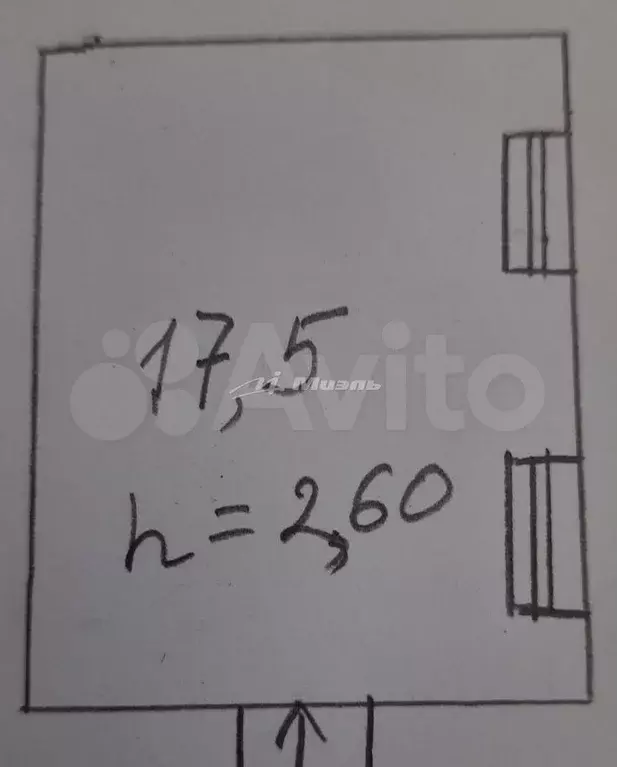 Квартира-студия, 17,5 м, 3/5 эт. - Фото 0