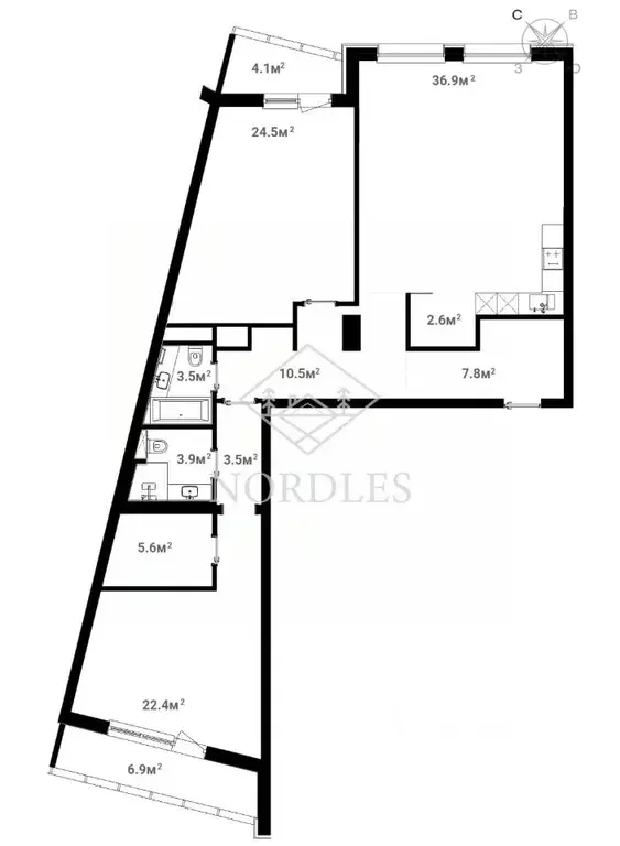 3-к кв. Московская область, Щелково Советская ул., 60 (132.0 м) - Фото 2