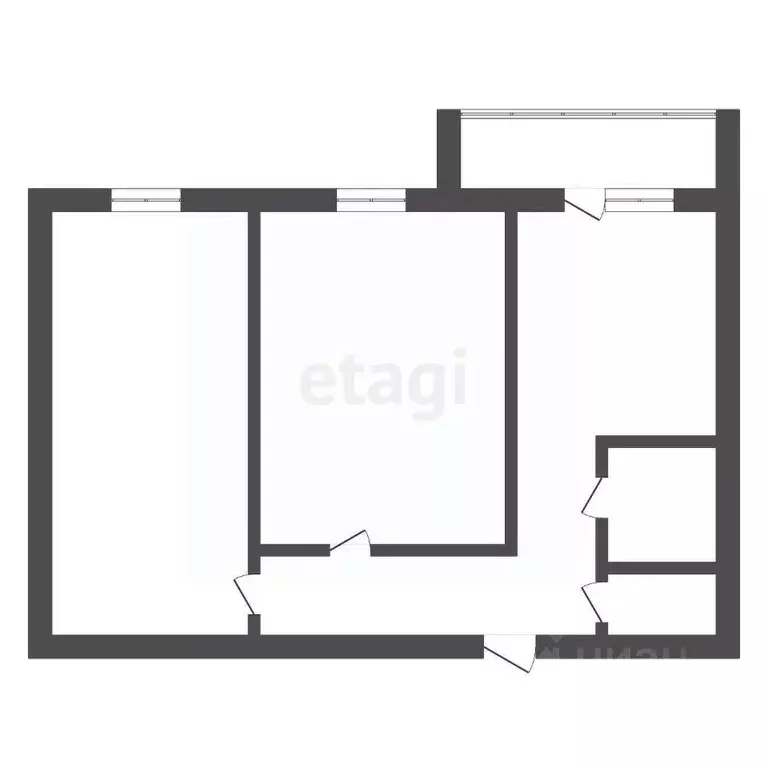 2-к кв. Амурская область, Благовещенск ул. Калинина, 148 (53.6 м) - Фото 2