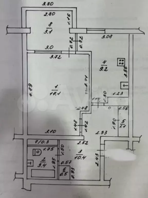 2-к. квартира, 45 м, 7/9 эт. - Фото 0