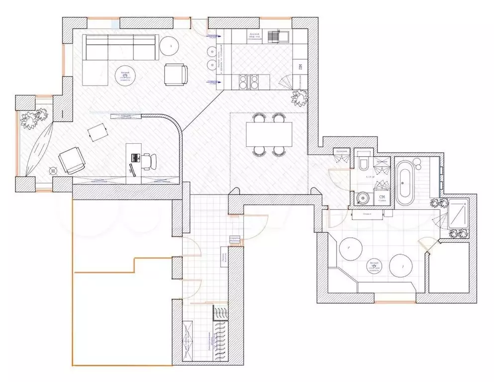 4-к. квартира, 125 м, 2/5 эт. - Фото 0