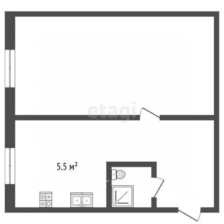1-к кв. Ярославская область, Рыбинск ул. Кулибина, 1 (27.3 м) - Фото 2