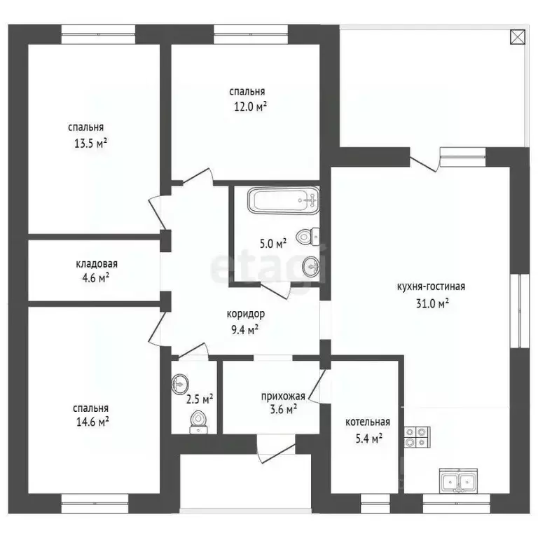 Дом в Мордовия, Саранск городской округ, Николаевка рп ул. Бородинская ... - Фото 2