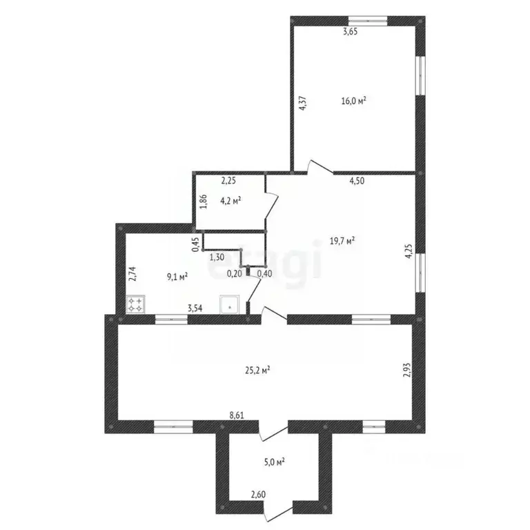 Таунхаус в Башкортостан, Калтасинский сельсовет, д. Старые Калтасы ул. ... - Фото 2