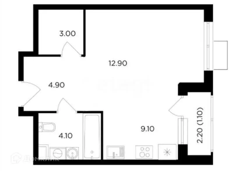 Продаётся 1-к квартира, 35 м - Фото 0
