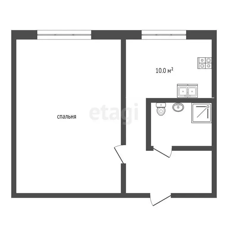 1-комнатная квартира: Кисловодск, улица Героев Медиков, 11 (30.8 м) - Фото 0