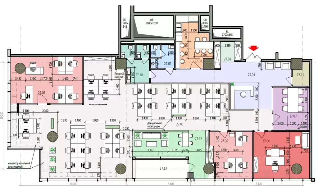 Офис в Москва Шмитовский проезд, 37с2 (340 м) - Фото 2