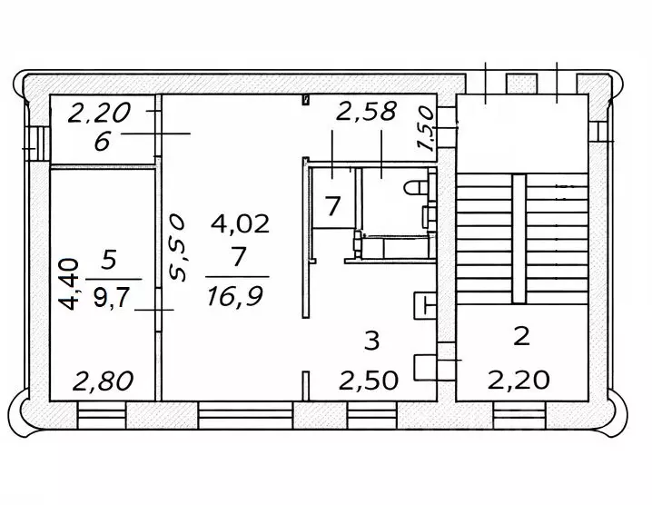 2-к кв. Иркутская область, Иркутск Киевская ул., 12 (42.5 м) - Фото 2