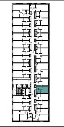 Студия Москва Автомобильный проезд, 4 (17.03 м) - Фото 1