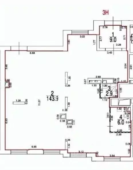Помещение свободного назначения в Москва ул. Вилиса Лациса, 38к2 (162 ... - Фото 0