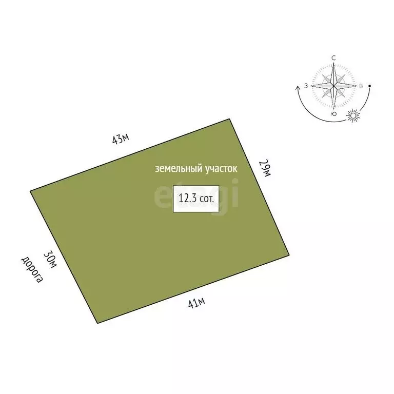 Участок в село Лямбирь, Октябрьская улица (16.3 м) - Фото 0