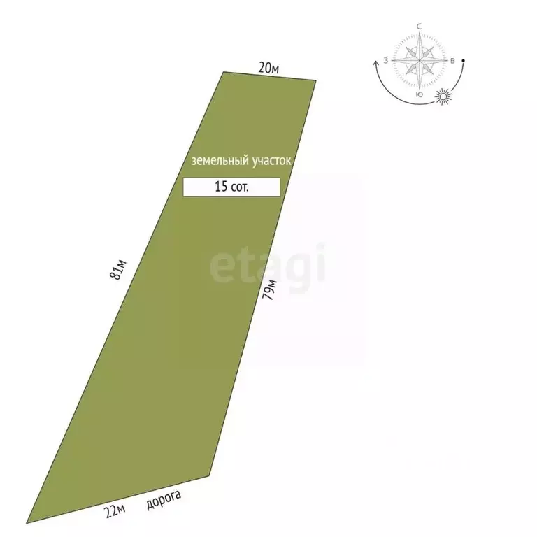 Участок в Мордовия, Лямбирский район, с. Атемар  (15.0 сот.) - Фото 2