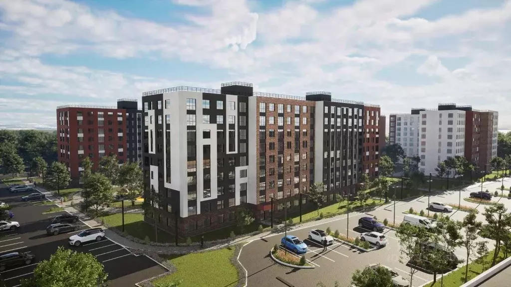 1-к кв. Тульская область, Тула Флагман жилой комплекс (42.06 м) - Фото 2