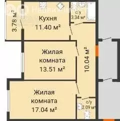 2-комнатная квартира: Нижний Новгород, Вязниковская улица, 39 (61 м) - Фото 0