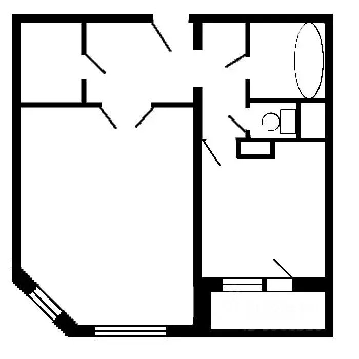 1-к кв. Москва Лебедянская ул., 36К1 (43.0 м) - Фото 1