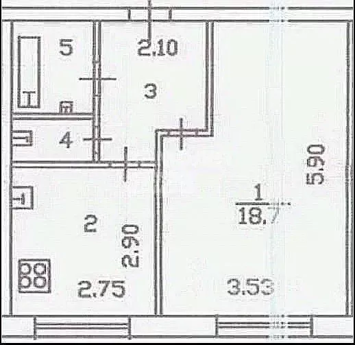 1-к кв. Тюменская область, Тюмень ул. 50 лет Октября, 36а (38.2 м) - Фото 2