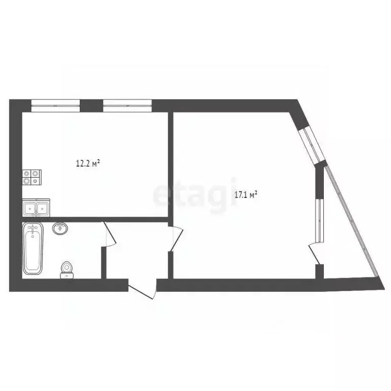 1-к кв. Краснодарский край, Геленджик Объездная ул., 6А (38.3 м) - Фото 0