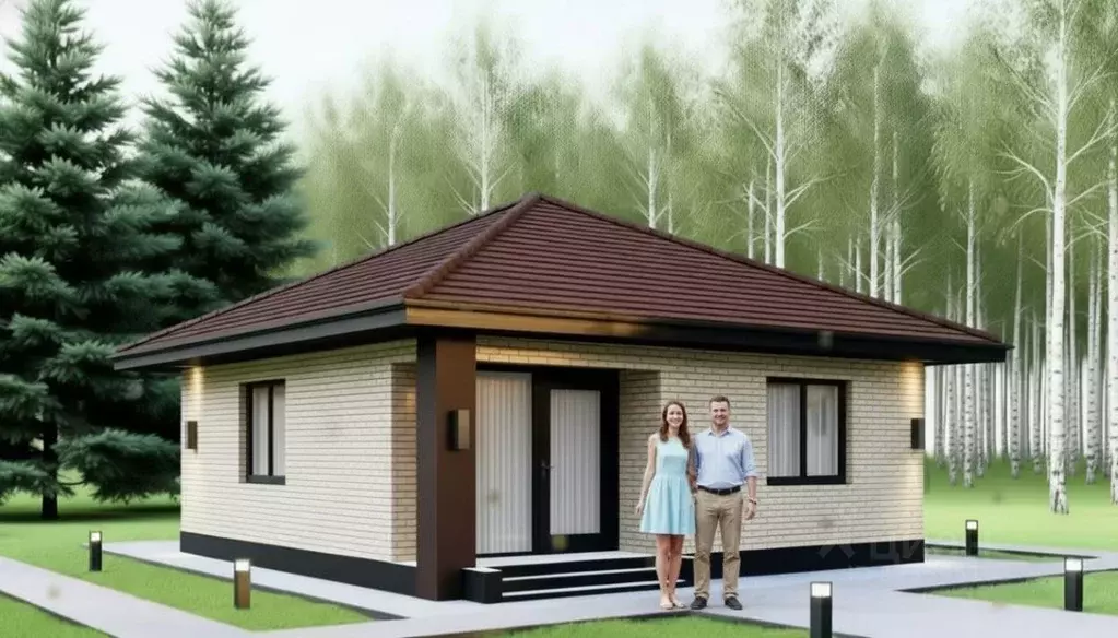 Дом в Омская область, Омский район, с. Усть-Заостровка  (64 м) - Фото 1